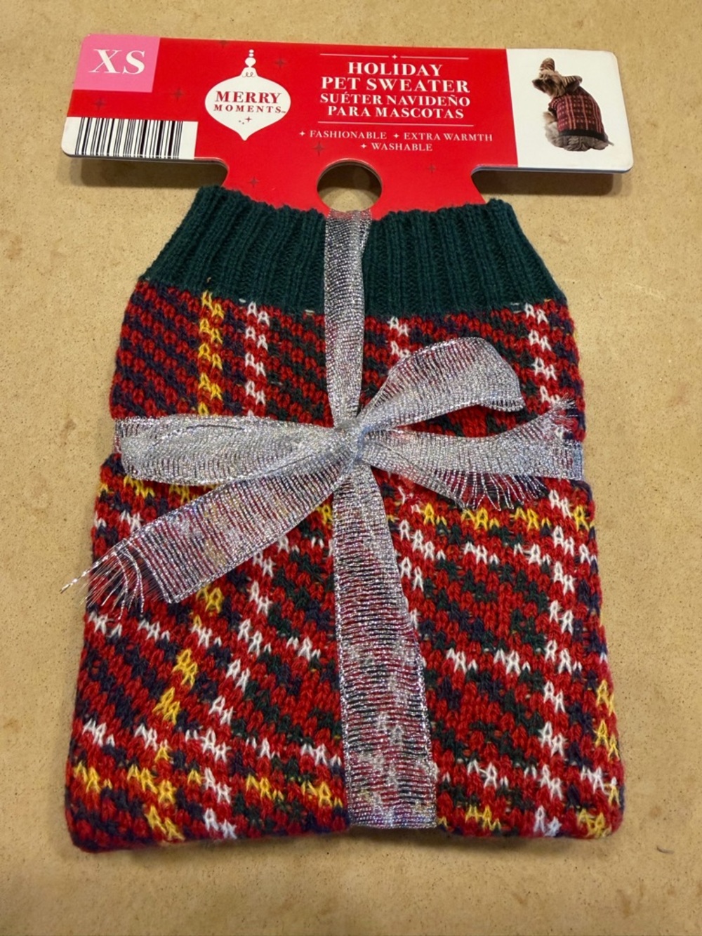 Merry Moments Dog Sweater Size XS NWT